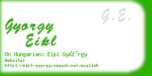 gyorgy eipl business card